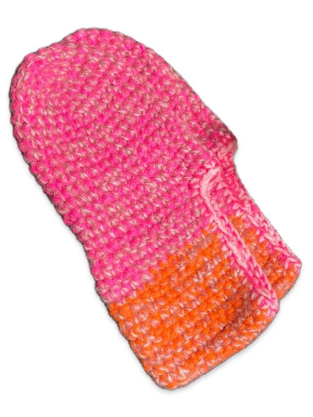 NWOT: Hand Knit Wool Slippers - Pink/Orange/Gray 🧦 • NEW